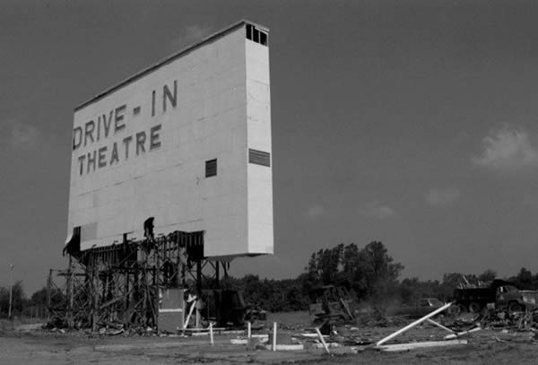 Jackson Drive-In Theatre - Old Picture (newer photo)